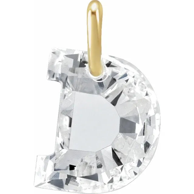 Diamond Initial Pendant