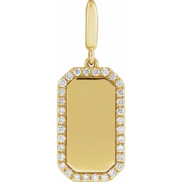 Diamond Tag Pendant